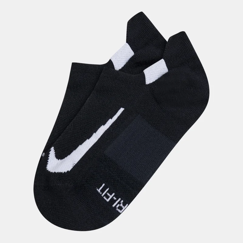 Nike Black Multiplier Running No-Show Socks (2 Pack) for Men | Best Price UAE